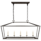 Darlana Medium Linear Lantern in Aged Iron