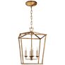 Darlana Small Lantern in Gilded Iron