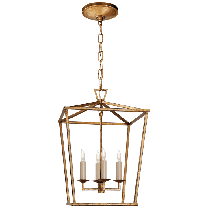 Darlana Small Lantern in Gilded Iron