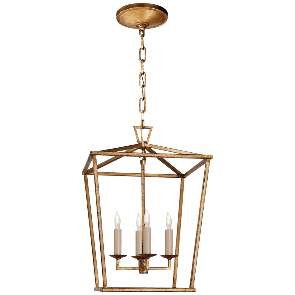 Darlana Small Lantern in Gilded Iron