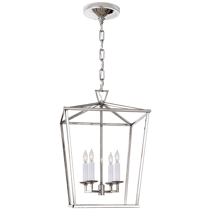 Darlana Small Lantern in Polished Nickel