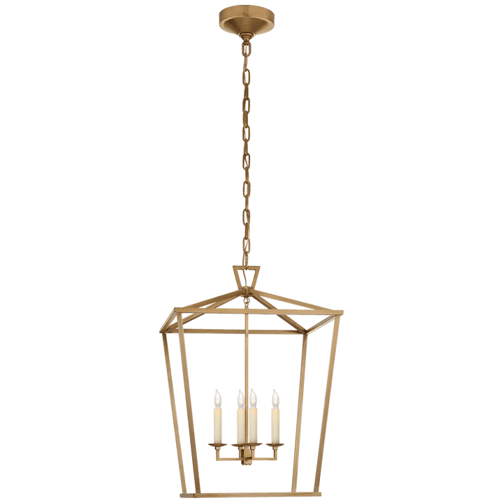 Darlana Medium Lantern in Antique- Burnished Brass