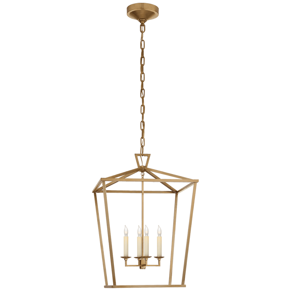 Darlana Medium Lantern in Antique- Burnished Brass