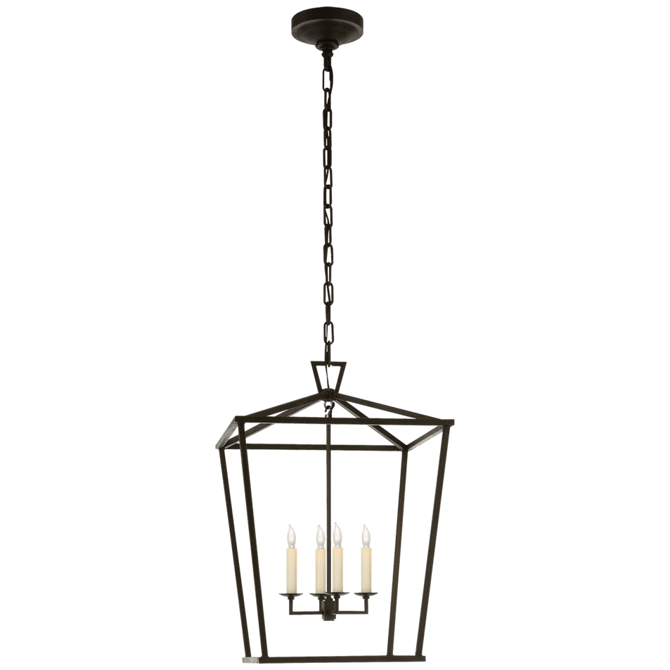 Darlana Medium Lantern in Aged Iron