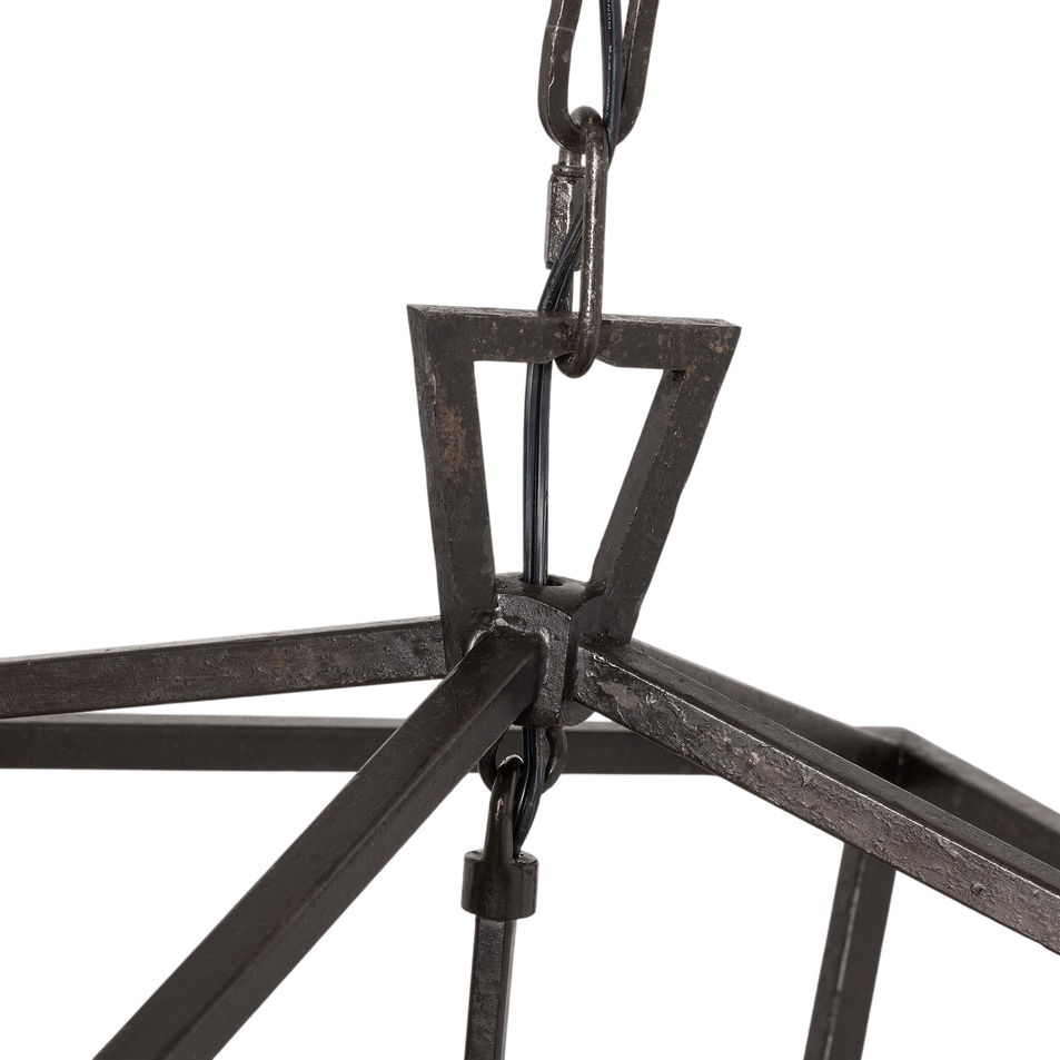 Darlana Medium Lantern in Aged Iron