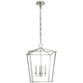 Darlana Medium Lantern in Polished Nickel