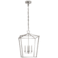 Darlana Medium Lantern in Polished Nickel