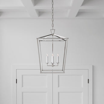 Darlana Medium Lantern, a premium Lantern light by Visual Comfort. Close - up image of its design.