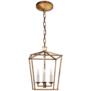 Darlana Mini Lantern in Gilded Iron