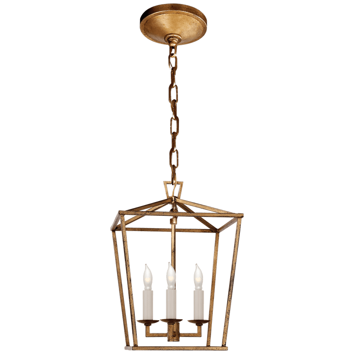 Darlana Mini Lantern in Gilded Iron