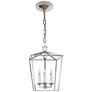 Darlana Mini Lantern in Polished Nickel