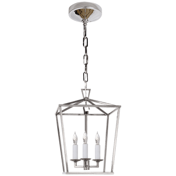 Darlana Mini Lantern in Polished Nickel