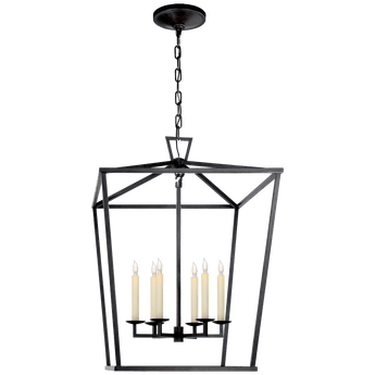 Darlana Large Lantern in Aged Iron