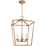 Darlana Large Lantern in Gilded Iron