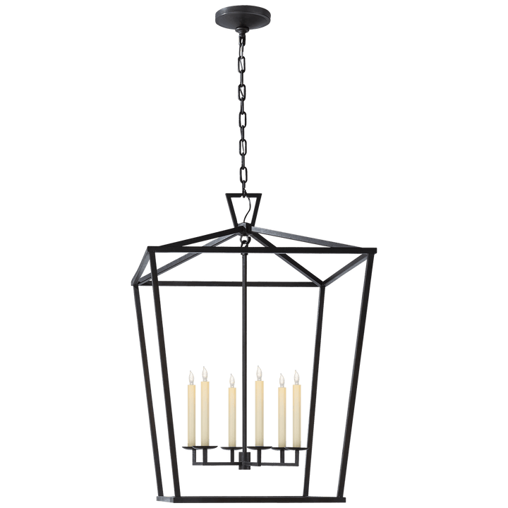 Darlana Extra Large Lantern in Aged Iron