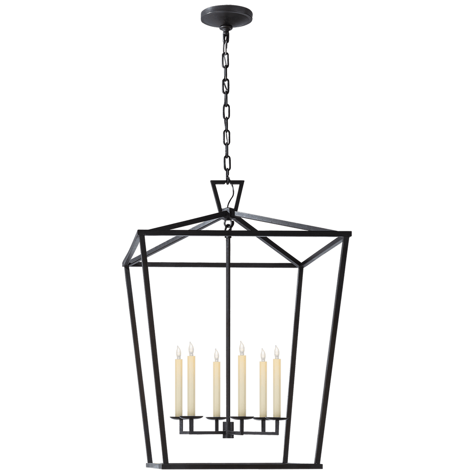 Darlana Extra Large Lantern in Aged Iron