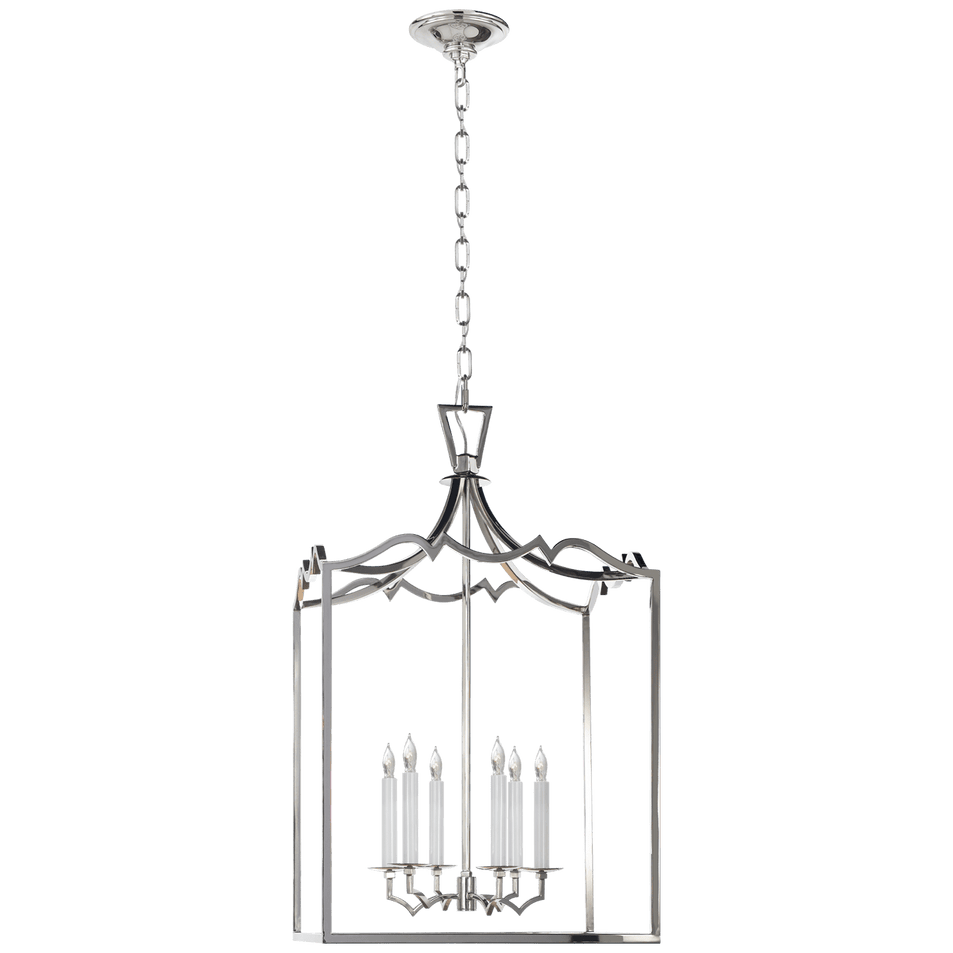 Darlana Large Fancy Lantern, a premium Lantern light by Visual Comfort & Co. Close - up image of its design.
