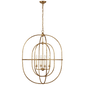 Desmond Open Double Oval Lantern in Gild