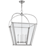 Riverside Large Square Lantern, a premium Lantern light by Visual Comfort & Co. Close - up image of its design.