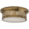 Antique-Burnished Brass / white-glass