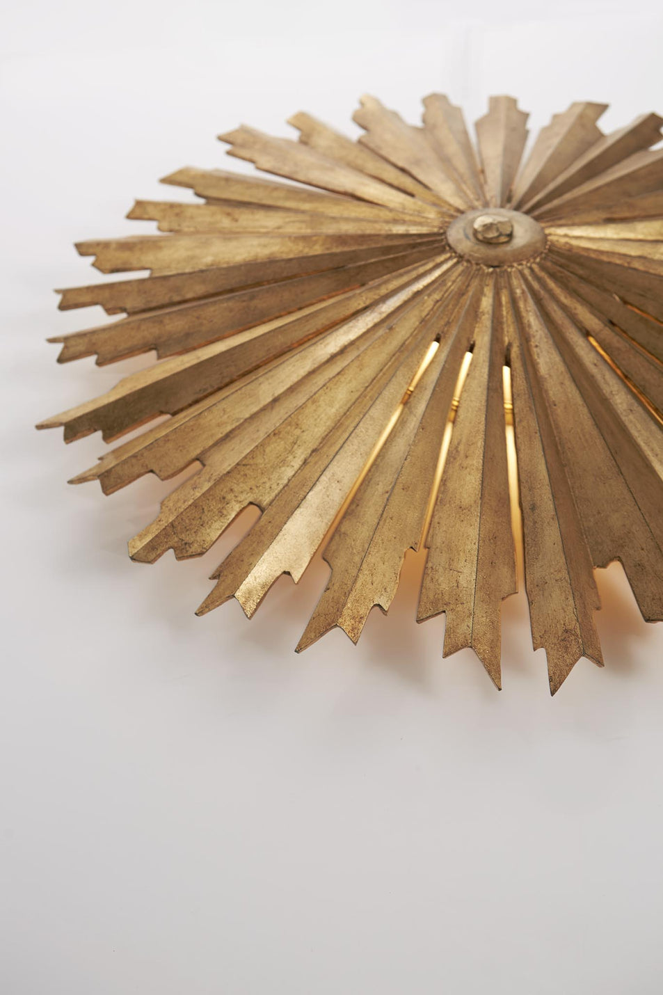 Claymore Grande Flush Mount in Gilded Iron