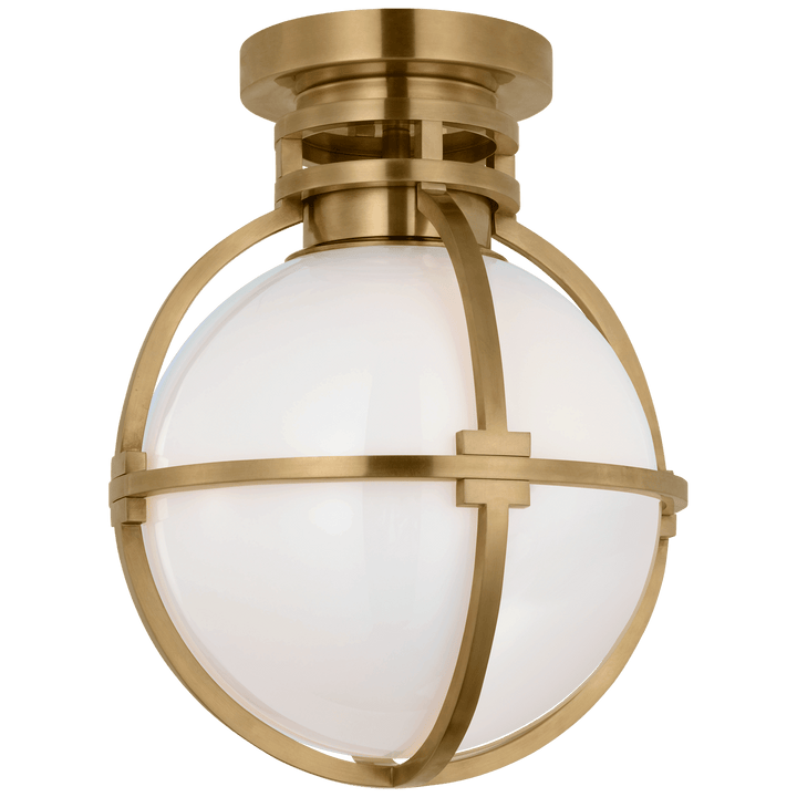 Gracie 10" Captured Globe Flush Mount, a premium Flush Mount light by Visual Comfort & Co. Close - up image of its design.