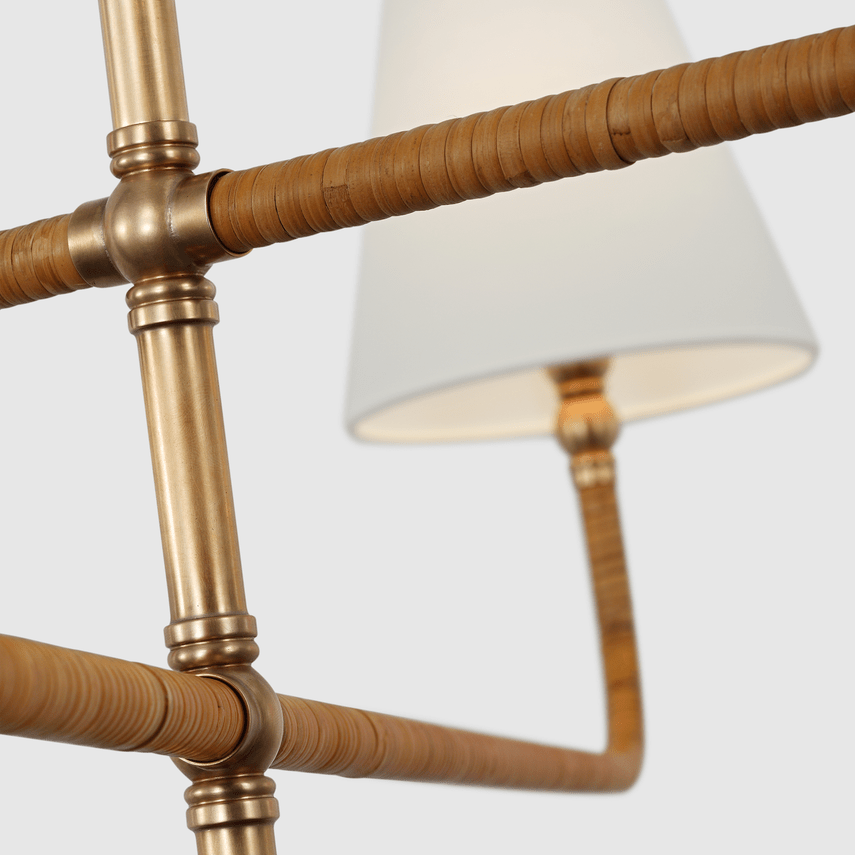 Basden Extra Large Three Tier Chandelier, a premium Chandelier light by Visual Comfort & Co. Close - up image of its design.