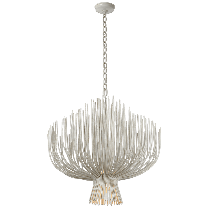 Astra 32" Sculpted Chandelier, a premium Chandelier light by Visual Comfort & Co. Close - up image of its design.