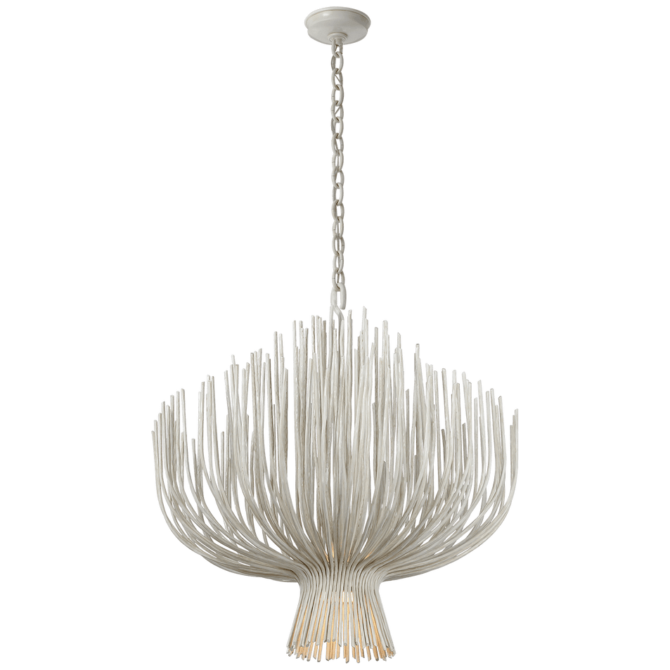 Astra 32" Sculpted Chandelier, a premium Chandelier light by Visual Comfort & Co. Close - up image of its design.