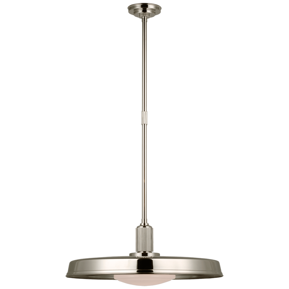 Ruhlmann 24" Factory Pendant, a premium Pendant light by Visual Comfort & Co. Close - up image of its design.
