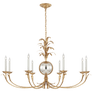 Gramercy Grande Wide Chandelier in Gilded Iron