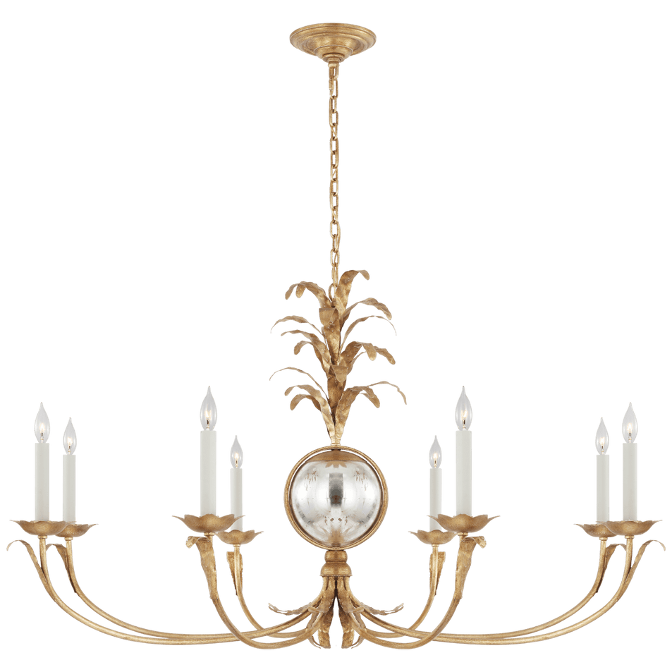 Gramercy Grande Wide Chandelier in Gilded Iron