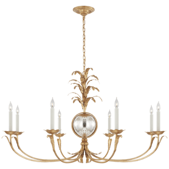 Gramercy Grande Wide Chandelier in Gilded Iron