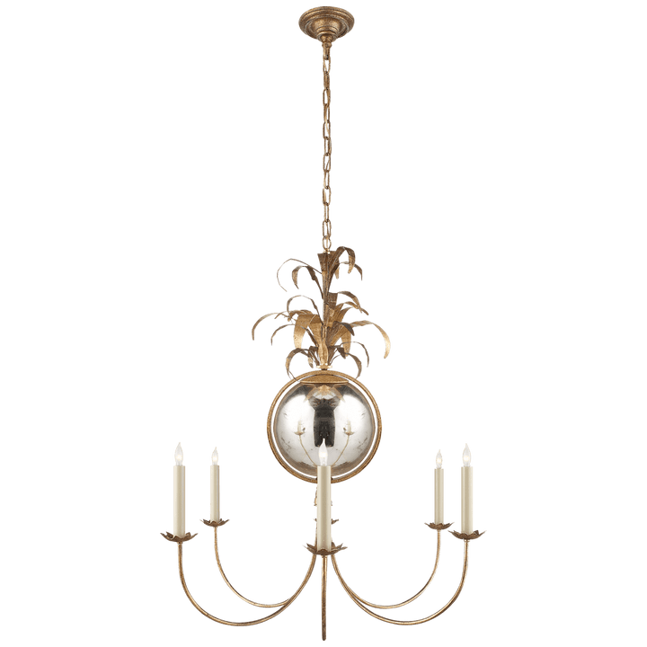 Gramercy Medium Chandelier in Gilded Iron