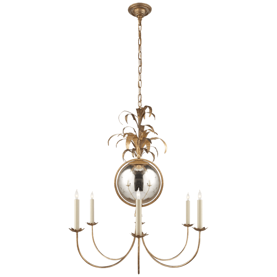 Gramercy Medium Chandelier in Gilded Iron