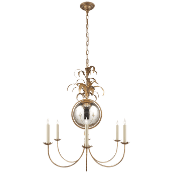 Gramercy Medium Chandelier in Gilded Iron