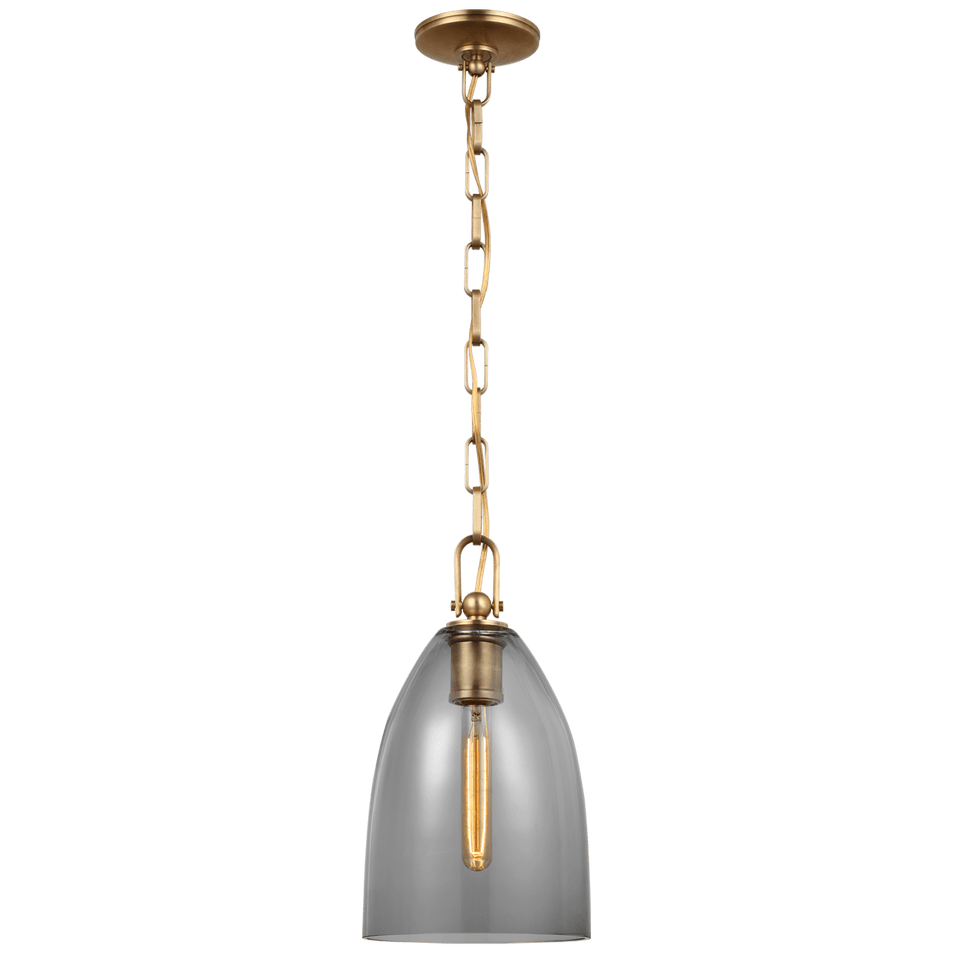 Andros Medium Pendant, a premium Pendant light by Visual Comfort & Co. Close - up image of its design.