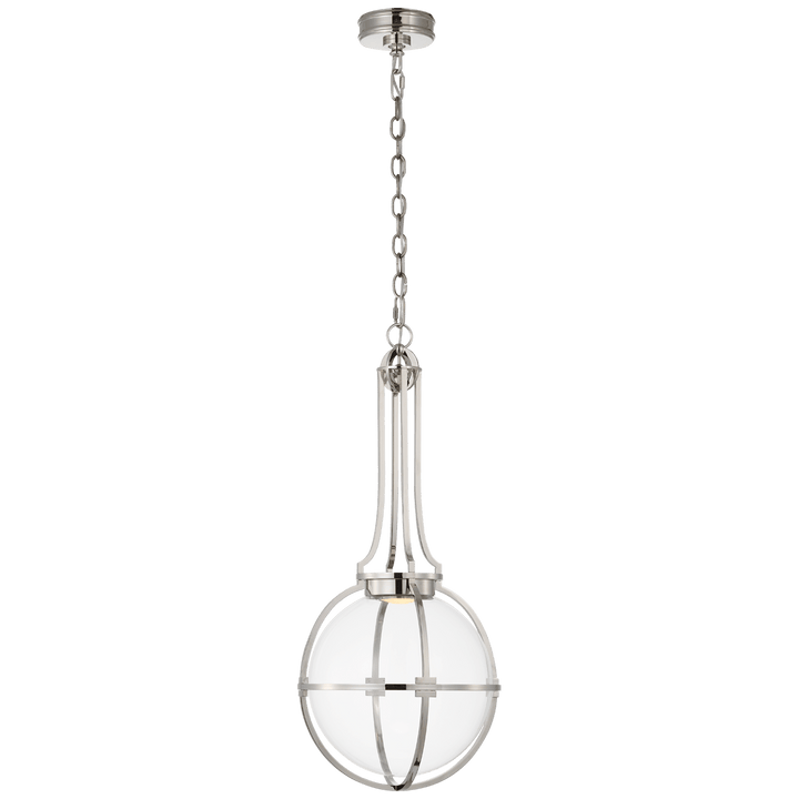 Gracie Medium Captured Globe Pendant, a premium Pendant light by Visual Comfort & Co. Close - up image of its design.