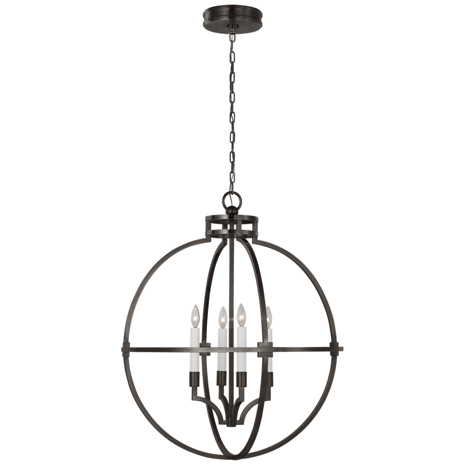 Lexie 30" Globe Lantern, a premium Lantern light by Visual Comfort & Co. Close - up image of its design.