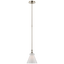 Polished Nickel / White Glass