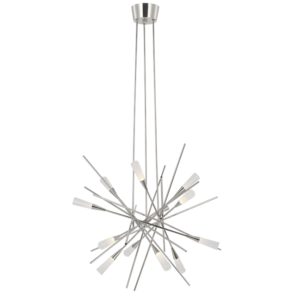 Stellar Medium Chandelier, a premium Chandelier light by Visual Comfort & Co. Close - up image of its design.