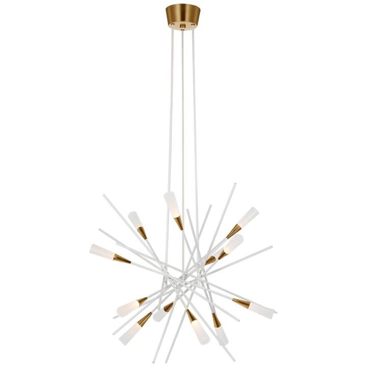 Stellar Medium Chandelier, a premium Chandelier light by Visual Comfort & Co. Close - up image of its design.