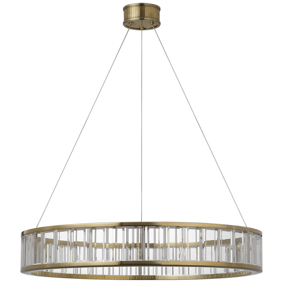 Iterna 40" Ring Chandelier, a premium Chandelier light by Visual Comfort & Co. Close - up image of its design.