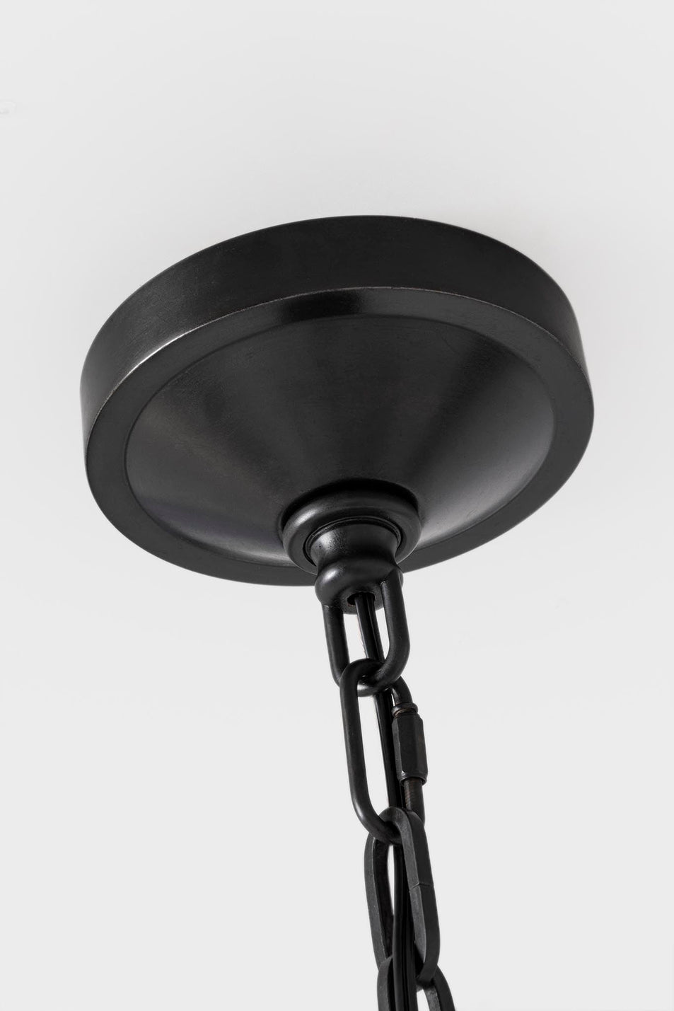 Darlana Medium Wrapped Ring Chandelier in Aged Iron and Natural Rattan