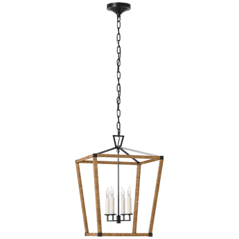 Darlana Medium Wrapped Lantern, a premium Lantern light by Visual Comfort. Close - up image of its design.