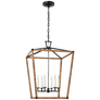 Darlana Large Wrapped Lantern, a premium Lantern light by Visual Comfort. Close - up image of its design.