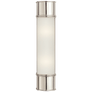 Oxford 18" Bath Sconce in Polished Nickel with Frosted Glass