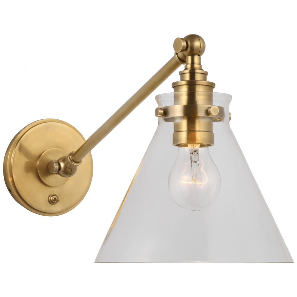 Parkington Single Library Wall Light, a premium Functional light by VCGallery Italy. Close - up image of its design.