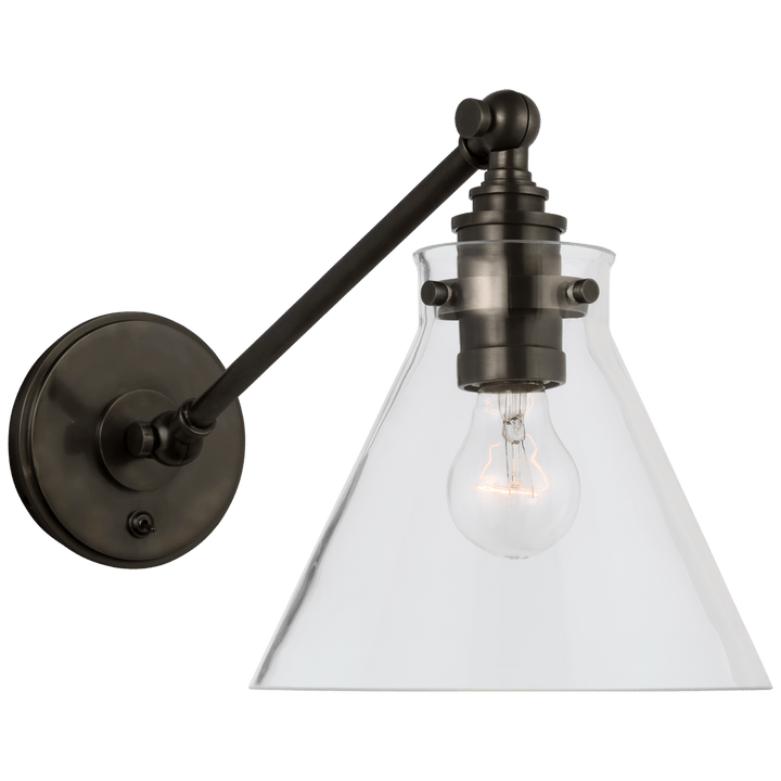 Parkington Single Library Wall Light, a premium Functional light by VCGallery Italy. Close - up image of its design.