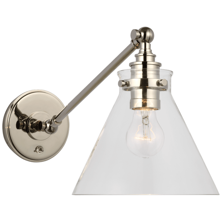 Parkington Single Library Wall Light, a premium Functional light by Visual Comfort & Co. Close - up image of its design.